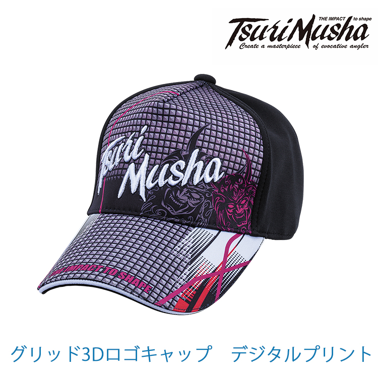 TSURIMUSHA釣武者 グリッド3Dロゴキャップ [釣魚帽]